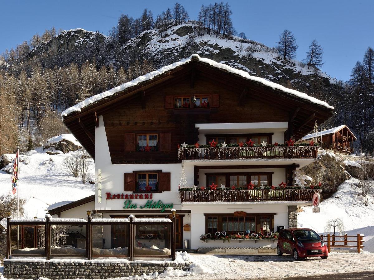 Hotel Les Melezes Hauderes Bagian luar foto