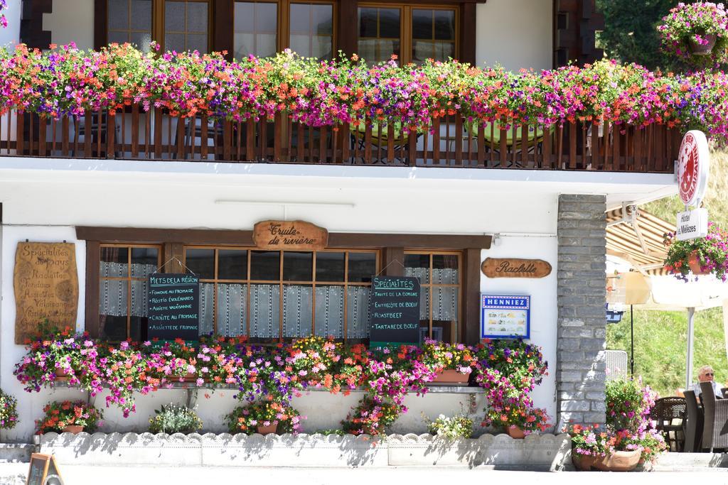 Hotel Les Melezes Hauderes Bagian luar foto