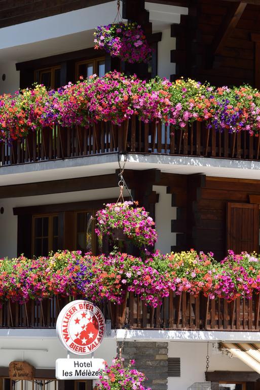Hotel Les Melezes Hauderes Bagian luar foto